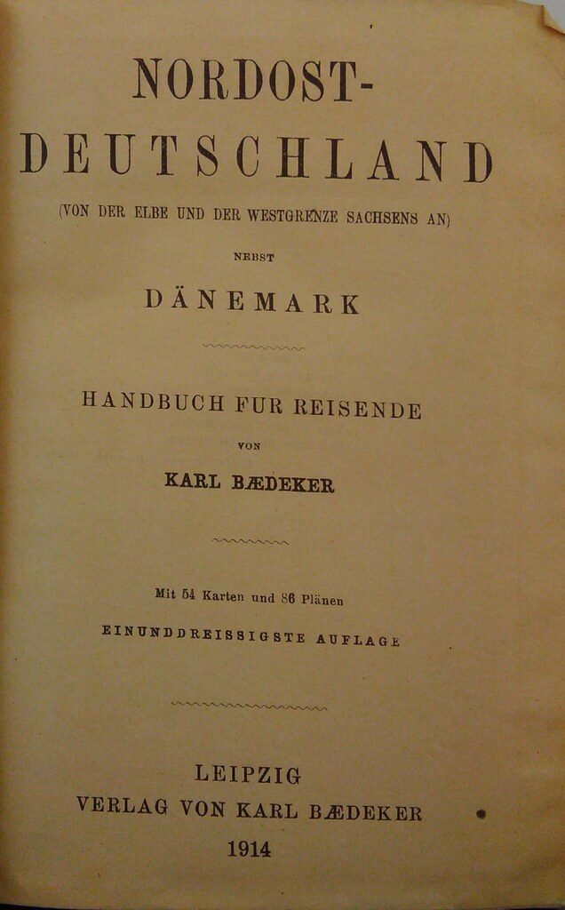 Alemania: Mapa, Bandera y Datos del País Nordost-Deutschland : (von der Elbe und der Westgrenze Sachsens an) : nebst Dänemark: Handbuch für Reisende / von Karl Baedeker ; mit 54 Karten und 86 Plänen.