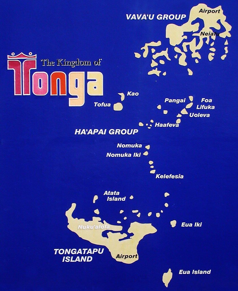 Capitales de Oceanía: Lista Completa de las 14 Capitales The kingdom of Tonga - (Map)