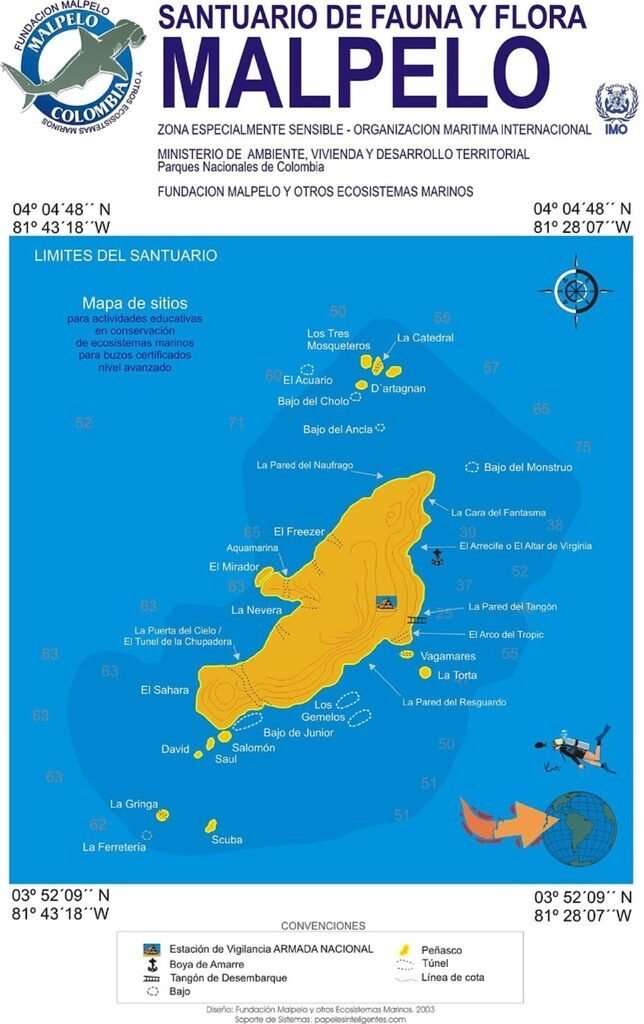 Malpelo Island (Colombia) Map