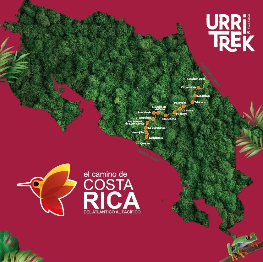El Camino de Costa Rica map