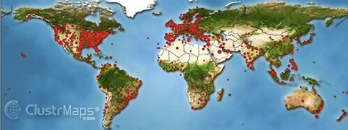 América del Norte: Países, Mapa y Datos de la Región Clustr Map for the Global Education Collaborative Community 11.28.2009
