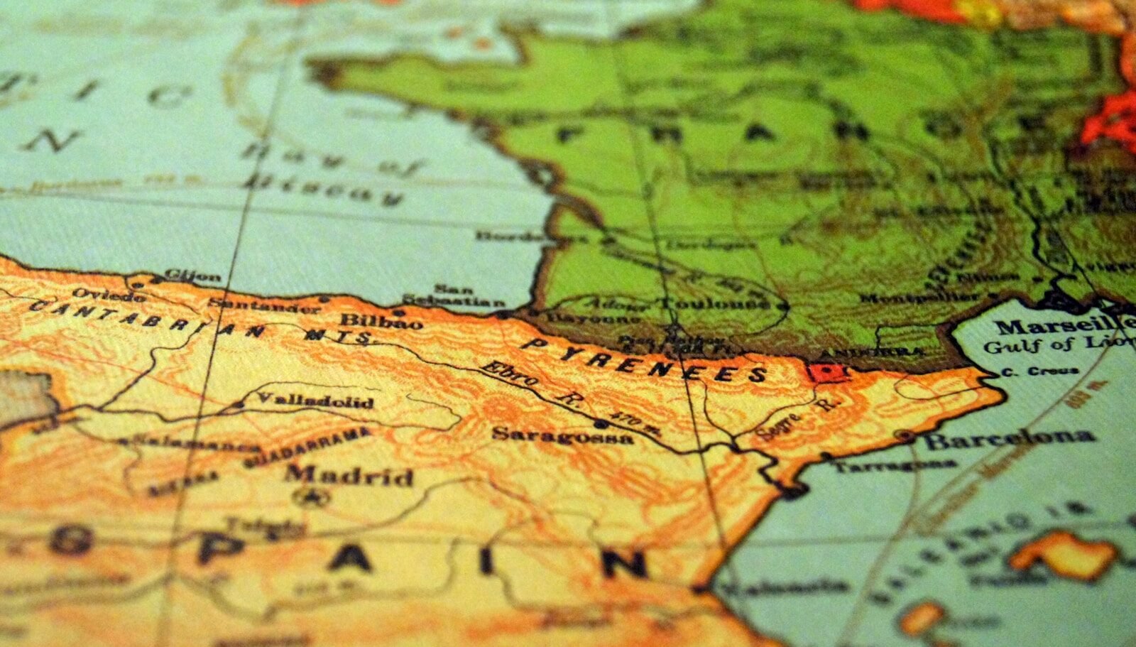 España: Mapa, Bandera y Datos del País Mapa de España en Europa